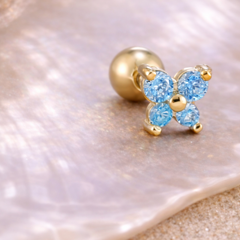 BLUE DAISY - EAR PIERCING