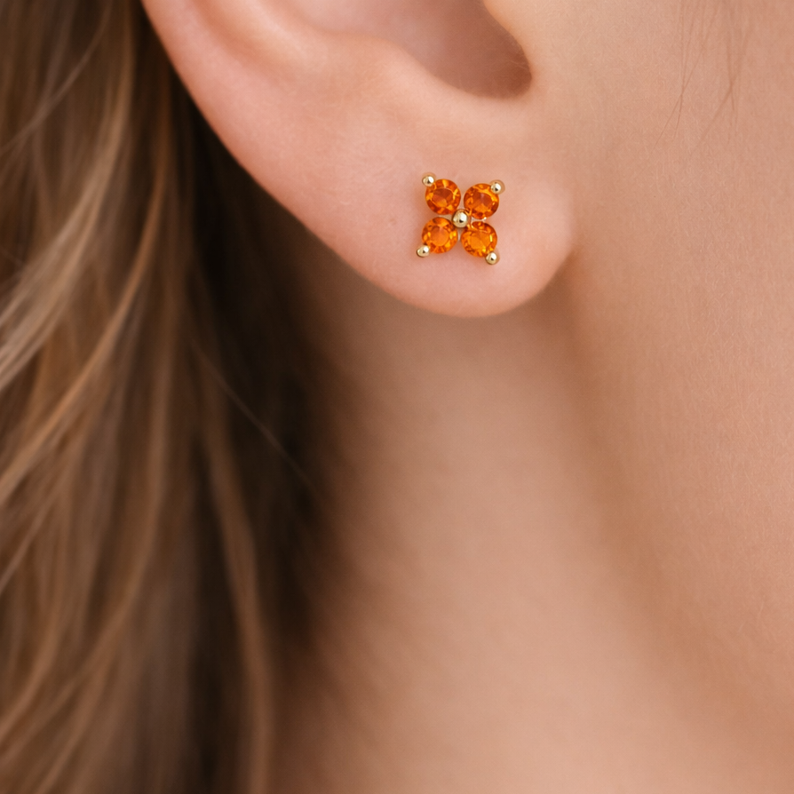 SAFFRON FLOWER - EARRINGS