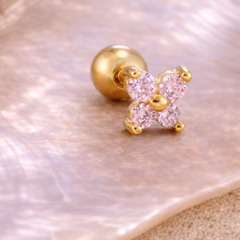 PINK DAISY - EAR PIERCING