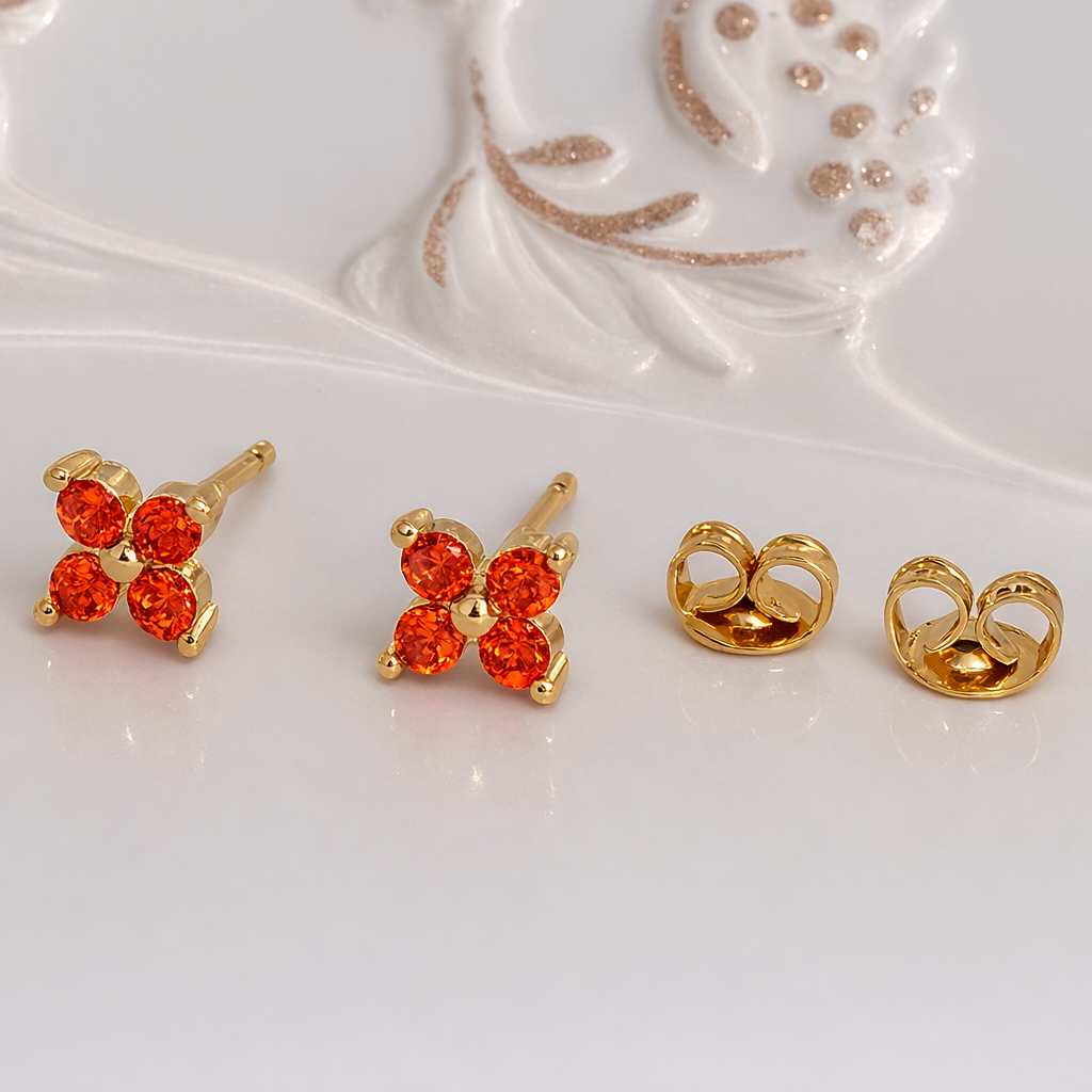 SAFFRON FLOWER - EARRINGS